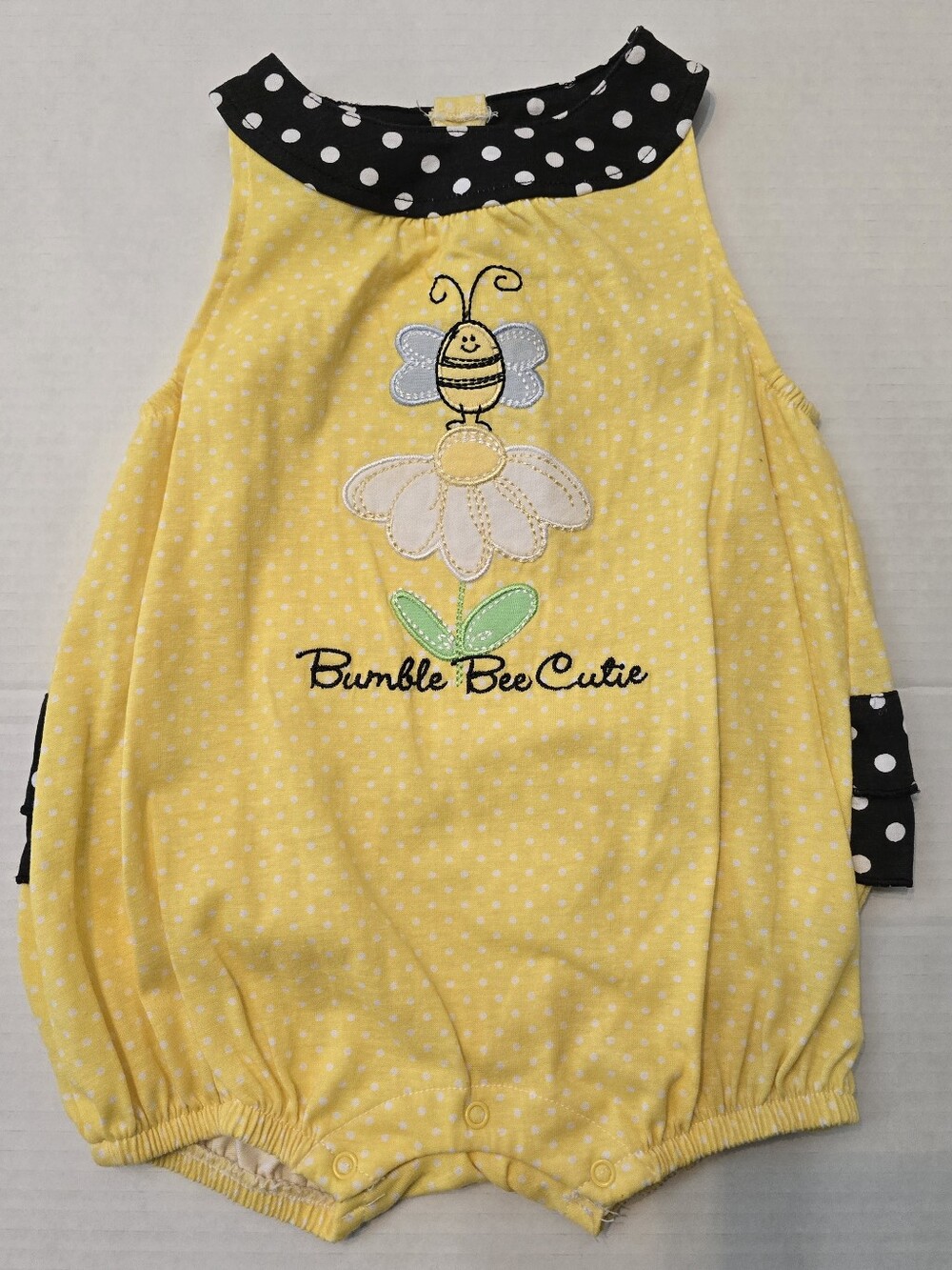 Vintage b.t. Kids Bumble Bee Cutie Romper 18M NWOT